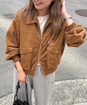 【シーピーシーエム/CPCM】のスエードワークブルゾン 人気、トレンドファッション・服の通販 founy(ファニー) ファッション Fashion レディースファッション Fashion for Women アウター Coat / Outerwear Collection ブルゾンジャケット・スポーティアウター Blouson Jackets おすすめ Recommended / Our Picks アウトドア Outdoor Clothing コンパクト Compact, Small Size ショート Short, Short Length デニム Denim, Jeans Material トレンド Trend, Trending Now ブルゾン Blouson, Bomber Jacket ポケット Pocket, Pocket Detail エレガント 上品 Elegant 旅行 Travel |ID:prp329100004633355