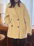 【ミラオーウェン/Mila Owen】のwoolコクーンシルエットピーコート 人気、トレンドファッション・服の通販 founy(ファニー) ファッション Fashion レディースファッション Fashion for Women アウター Coat / Outerwear Collection コート・ロングコート・ピーコート Long Coats, Peacoats & More オレンジ Orange スタイリッシュ Stylish, Fashionable バランス Balance, Style Balance ロング Long, Long-Length ワイド Wide, Wide Fit エレガント 上品 Elegant 定番 Standard, Basic Item thumbnail YEL[032]|ID: prp329100004633356 ipo3291000000033351463