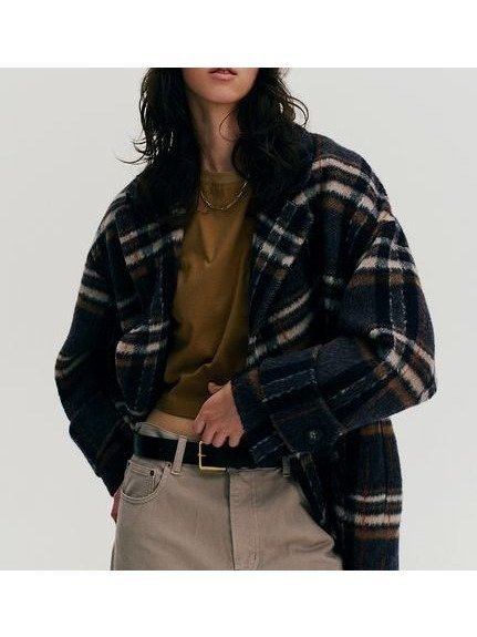 【ミラオーウェン/Mila Owen】のwoolコクーンシルエットピーコート インテリア・キッズ・メンズ・レディースファッション・服の通販 founy(ファニー) 　ファッション　Fashion　レディースファッション　Fashion for Women　アウター　Coat / Outerwear Collection　コート・ロングコート・ピーコート　Long Coats, Peacoats & More　オレンジ　Orange　スタイリッシュ　Stylish, Fashionable　バランス　Balance, Style Balance　ロング　Long, Long-Length　ワイド　Wide, Wide Fit　エレガント 上品　Elegant　定番　Standard, Basic Item　CHECK[931]|ID: prp329100004633356 ipo3291000000033351465