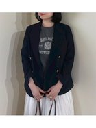 【ミラオーウェン/Mila Owen】の金釦ダブルブレストブレザー 人気、トレンドファッション・服の通販 founy(ファニー) ファッション Fashion レディースファッション Fashion for Women エレガント 上品 Elegant 秋 Autumn コンパクト Compact, Small Size ストライプ Stripe, Striped Pattern トレンド Trend, Trending Now 定番 Standard, Basic Item フラップ Flap, Flap Pocket ポケット Pocket, Pocket Detail ミドル Middle Length, Mid Height thumbnail DNVY[090]|ID: prp329100004633363 ipo3291000000033645396