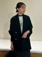 【ミラオーウェン/Mila Owen】のクールタッチ金釦ダブルブレストブレザー 人気、トレンドファッション・服の通販 founy(ファニー) ファッション Fashion レディースファッション Fashion for Women ダブル Double, Double-Breasted トレンド Trend, Trending Now フラット Flat, Flat Shoes 夏 Summer thumbnail BLK[009]|ID: prp329100004633366 ipo3291000000033593649