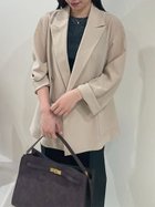 【ミラオーウェン/Mila Owen】のクールタッチ金釦ダブルブレストブレザー 人気、トレンドファッション・服の通販 founy(ファニー) ファッション Fashion レディースファッション Fashion for Women ダブル Double, Double-Breasted トレンド Trend, Trending Now フラット Flat, Flat Shoes 夏 Summer thumbnail BEG[037]|ID: prp329100004633366 ipo3291000000033593650