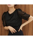 【ミスティ ウーマン/mysty woman】のラメシアーギャザースリーブプルオーバー 人気、トレンドファッション・服の通販 founy(ファニー) ファッション Fashion レディースファッション Fashion for Women トップス・カットソー Cut & Sew Tops カジュアルプルオーバー・ニットトップス Pullovers & Knit Tops / Casual Pullovers インナー Innerwear シアー Sheer, See-Through ジャケット Jacket, Outerwear スリーブ Sleeve, Long Sleeve / Short Sleeve エレガント 上品 Elegant ビジネス 仕事 通勤 Business / Work / Commuting 夏 Summer thumbnail ブラック09|ID: prp329100004633377 ipo3291000000033547190