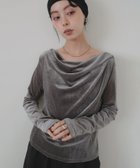 【リアン/Lian】のドレープベロアプルオーバー 人気、トレンドファッション・服の通販 founy(ファニー) ファッション Fashion レディースファッション Fashion for Women トップス・カットソー Cut & Sew Tops カジュアルプルオーバー・ニットトップス Pullovers & Knit Tops / Casual Pullovers ベロアトップス Velour Tops / Velvet-Look Items エレガント 上品 Elegant thumbnail グレー|ID: prp329100004633395 ipo3291000000033579349