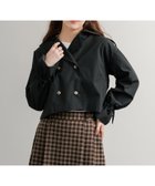 【ロッキーモンロー/Rocky Monroe】のショート丈トレンチジャケット 人気、トレンドファッション・服の通販 founy(ファニー) ファッション Fashion レディースファッション Fashion for Women アウター Coat / Outerwear Collection レディースジャケット・軽アウター Jackets コンパクト Compact, Small Size ショート Short, Short Length ジャケット Jacket, Outerwear トレンチ Trench, Trench Coat ドレープ Drape, Draping Fabric バランス Balance, Style Balance ボックス Boxy, Box Shape リラックス Relax, Relaxed Fit 再入荷 Restock / Back in Stock エレガント 上品 Elegant thumbnail ブラック|ID: prp329100004633404 ipo3291000000033351985