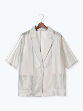 【テチチ/Te chichi】のライン入りシアージャケット 人気、トレンドファッション・服の通販 founy(ファニー) ファッション Fashion レディースファッション Fashion for Women アウター Coat / Outerwear Collection レディースジャケット・軽アウター Jackets おすすめ Recommended / Our Picks シアー Sheer, See-Through ジャケット Jacket, Outerwear スリーブ Sleeve, Long Sleeve / Short Sleeve タンク Tank Top, Sleeveless Top |ID:prp329100004633408