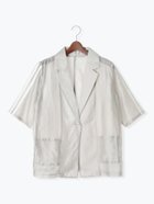 【テチチ/Te chichi】のライン入りシアージャケット 人気、トレンドファッション・服の通販 founy(ファニー) ファッション Fashion レディースファッション Fashion for Women アウター Coat / Outerwear Collection レディースジャケット・軽アウター Jackets おすすめ Recommended / Our Picks シアー Sheer, See-Through ジャケット Jacket, Outerwear スリーブ Sleeve, Long Sleeve / Short Sleeve タンク Tank Top, Sleeveless Top thumbnail グレー|ID: prp329100004633408 ipo3291000000033586598