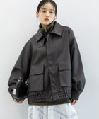 【レイジブルー/RAGEBLUE】の【WOMENS】ヴィンテージライク/BIGフェイクレザーブルゾン ブラック09|ID: prp329100004633457 ipo3291000000033352562