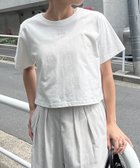 【アンドミー/andme】のワンポイント エンブロイダリー ミニ Tシャツ オフホワイト×オフホワイト|ID: prp329100004633465 ipo3291000000033596186