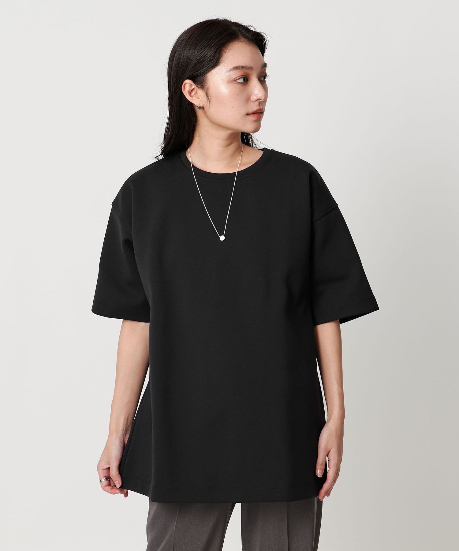 【ユナイテッドアローズ/UNITED ARROWS】のMARW UNITED ARROWS ダンボール オーバー カットソー インテリア・キッズ・メンズ・レディースファッション・服の通販 founy(ファニー) 　ファッション　Fashion　レディースファッション　Fashion for Women　トップス・カットソー　Cut & Sew Tops　カットソー・ベーシックTシャツ　Cut-and-Sewn Tops / Stretch Tees & Basics　カットソー　Cut and Sewn Top　シンプル　Simple, Minimal　チュニック　Tunic, Long Top　人気　Popular, Best Seller　ビジネス 仕事 通勤　Business / Work / Commuting　BLACK|ID: prp329100004633470 ipo3291000000033352964