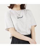 【アバハウスマヴィ/abahouse mavie】のロゴ 刺繍コンパクトT 人気、トレンドファッション・服の通販 founy(ファニー) ファッション Fashion レディースファッション Fashion for Women おすすめ Recommended / Our Picks インナー Innerwear コンパクト Compact, Small Size ジャケット Jacket, Outerwear プリント Print, Printed Pattern ベスト Vest, Waistcoat ボトム Bottoms, Lower Wear 人気 Popular, Best Seller thumbnail ライトグレー|ID: prp329100004633504 ipo3291000000033623257