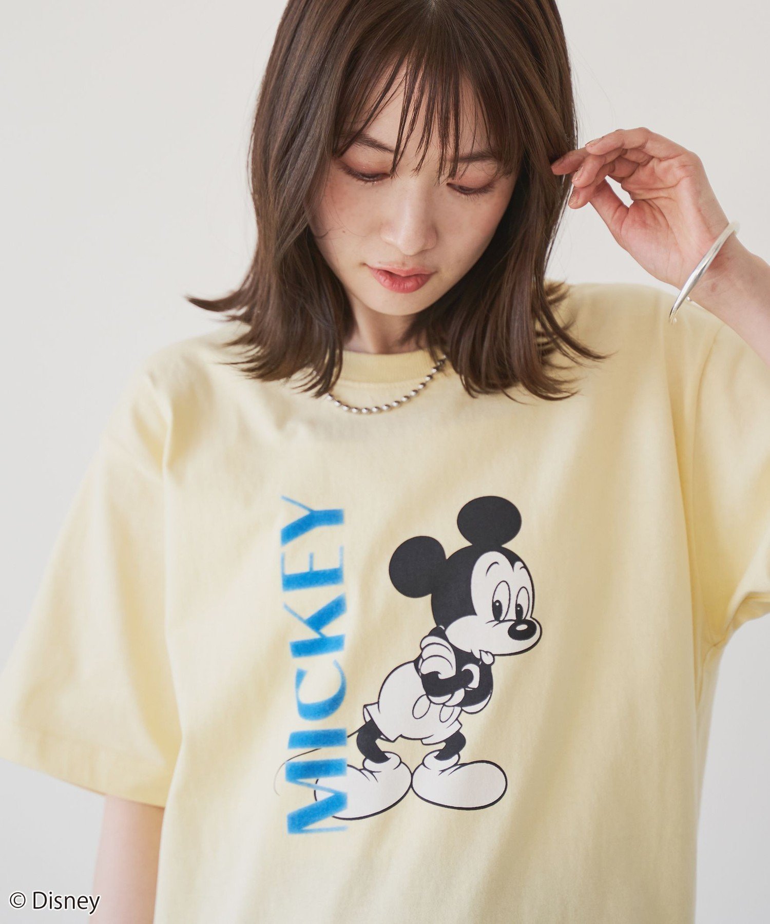 【コーエン/COEN】の【MICKEY(ミッキー) / 別注】アソートカラフルロゴプリントユニTシャツ インテリア・キッズ・メンズ・レディースファッション・服の通販 founy(ファニー) 　ファッション　Fashion　レディースファッション　Fashion for Women　トップス・カットソー　Cut & Sew Tops　シャツ・ブラウス・オフィスカジュアル　Elegant Blouses & Button-Ups　ロングTシャツ・Tシャツ　Longline T-Shirts & Tees　カラフル　Colorful Design　コンパクト　Compact, Small Size　シンプル　Simple, Minimal　パターン　Pattern, Design Print　フレア　Flare, Flared　プリント　Print, Printed Pattern　ベーシック　Basic, Essential　別注　Limited Edition, Custom Order　CREAM|ID: prp329100004633526 ipo3291000000033500554