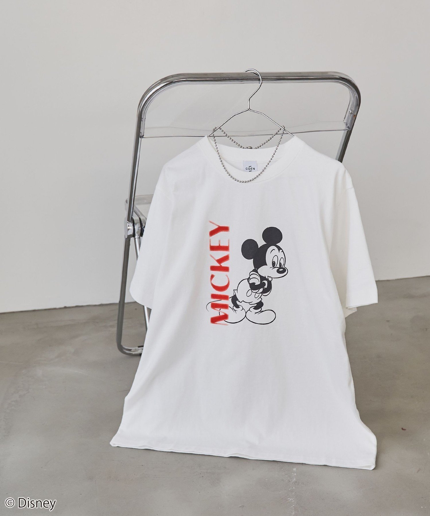【コーエン/COEN】の【MICKEY(ミッキー) / 別注】アソートカラフルロゴプリントユニTシャツ インテリア・キッズ・メンズ・レディースファッション・服の通販 founy(ファニー) 　ファッション　Fashion　レディースファッション　Fashion for Women　トップス・カットソー　Cut & Sew Tops　シャツ・ブラウス・オフィスカジュアル　Elegant Blouses & Button-Ups　ロングTシャツ・Tシャツ　Longline T-Shirts & Tees　カラフル　Colorful Design　コンパクト　Compact, Small Size　シンプル　Simple, Minimal　パターン　Pattern, Design Print　フレア　Flare, Flared　プリント　Print, Printed Pattern　ベーシック　Basic, Essential　別注　Limited Edition, Custom Order　その他2|ID: prp329100004633526 ipo3291000000033500560