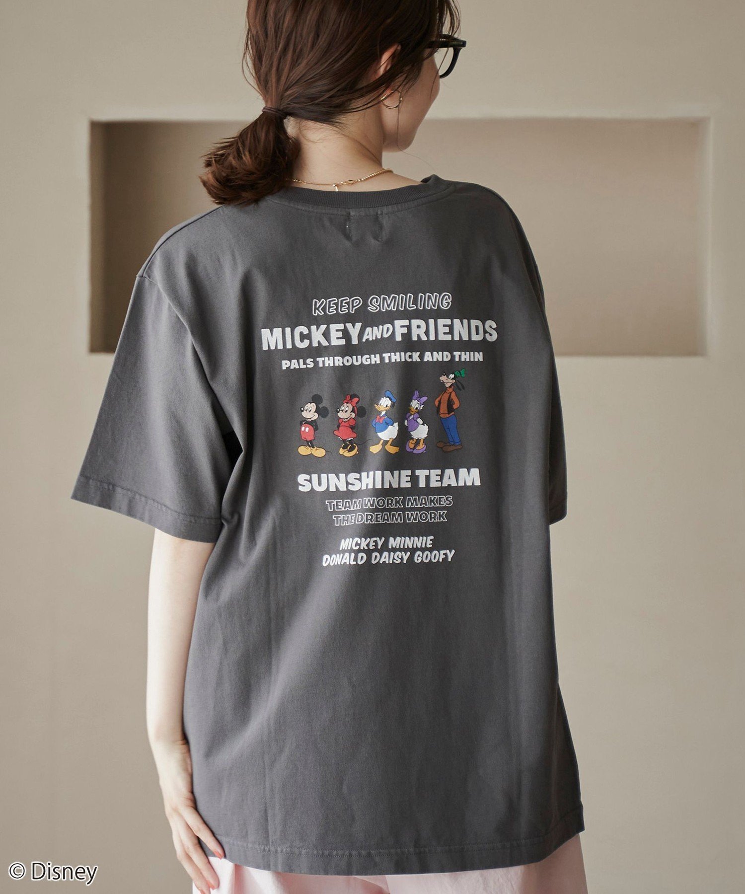 【コーエン/COEN】の【MICKEY(ミッキー) / 別注】アソートカラフルロゴプリントユニTシャツ インテリア・キッズ・メンズ・レディースファッション・服の通販 founy(ファニー) 　ファッション　Fashion　レディースファッション　Fashion for Women　トップス・カットソー　Cut & Sew Tops　シャツ・ブラウス・オフィスカジュアル　Elegant Blouses & Button-Ups　ロングTシャツ・Tシャツ　Longline T-Shirts & Tees　カラフル　Colorful Design　コンパクト　Compact, Small Size　シンプル　Simple, Minimal　パターン　Pattern, Design Print　フレア　Flare, Flared　プリント　Print, Printed Pattern　ベーシック　Basic, Essential　別注　Limited Edition, Custom Order　その他5|ID: prp329100004633526 ipo3291000000033500567