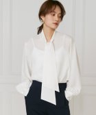 【イネド/INED】のボウタイブラウス 人気、トレンドファッション・服の通販 founy(ファニー) ファッション Fashion レディースファッション Fashion for Women トップス・カットソー Cut & Sew Tops シャツ・ブラウス・オフィスカジュアル Elegant Blouses & Button-Ups 2025年 2025 2025春夏・S/S Spring/Summer 2025 SS25 ジョーゼット Georgette, Semi-Sheer Fabric セレモニー Ceremony トレンド Trend, Trending Now エレガント 上品 Elegant 入学式 Entrance Ceremony 卒業式 Graduation Ceremony 春 Spring thumbnail オフホワイト|ID: prp329100004633527 ipo3291000000033557949