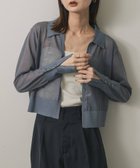 【センスオブプレイス/SENSE OF PLACE by URBAN RESEARCH】のシアースキッパーカーディガン L.BLUE|ID: prp329100004633543 ipo3291000000033557293