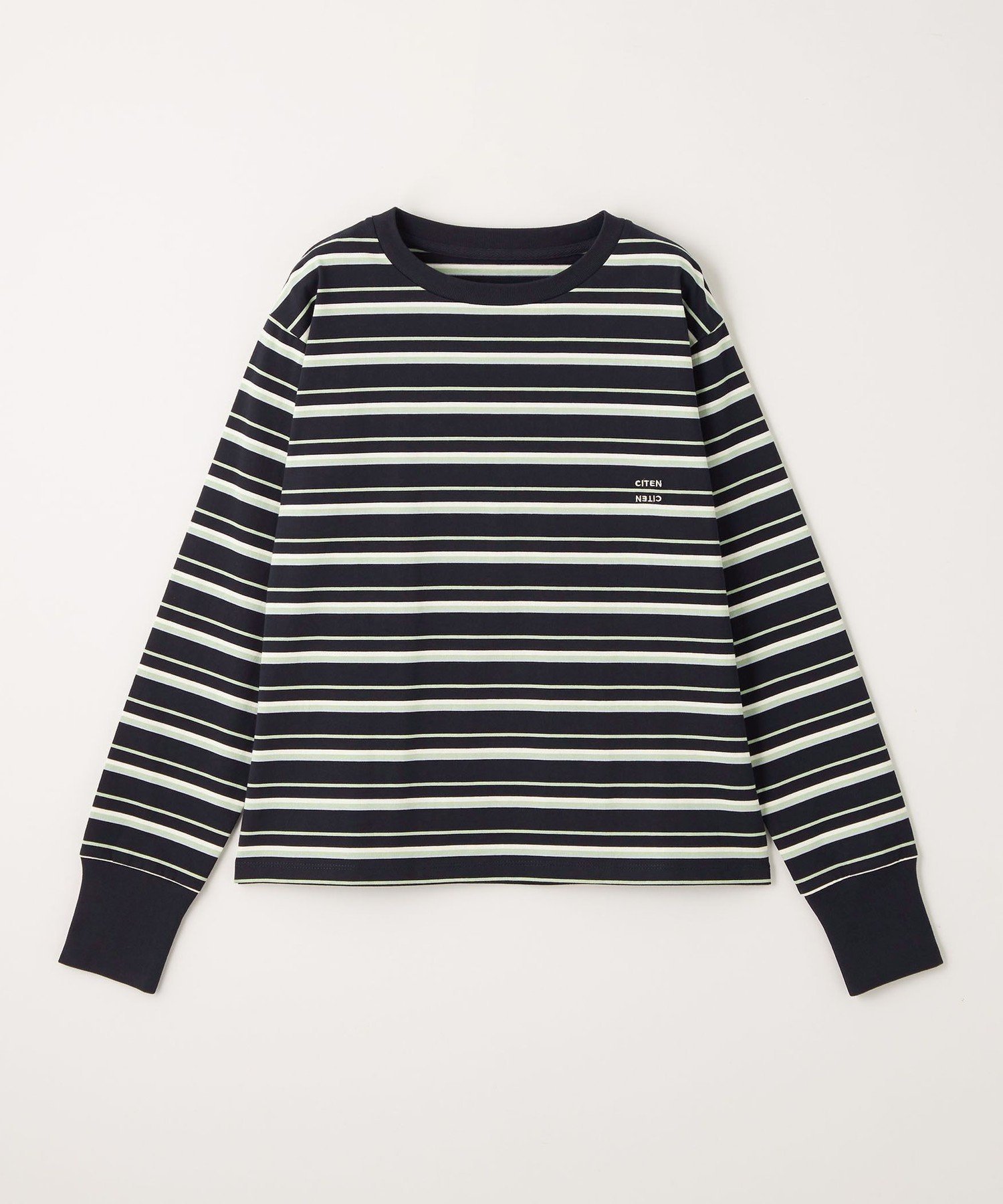 【シテン/CITEN】のCITEN エッセンシャルマルチボーダーロンT インテリア・キッズ・メンズ・レディースファッション・服の通販 founy(ファニー) 　ファッション　Fashion　レディースファッション　Fashion for Women　トップス・カットソー　Cut & Sew Tops　ロングTシャツ・Tシャツ　Longline T-Shirts & Tees　インナー　Innerwear　カットソー　Cut and Sewn Top　コンパクト　Compact, Small Size　デニム　Denim, Jeans Material　フィット　Fit, Slim Fit　ボーダー　Border, Stripe　ロング　Long, Long-Length　ワイド　Wide, Wide Fit　A/W・秋冬　Autumn/Winter　NAVY|ID: prp329100004633544 ipo3291000000033562213