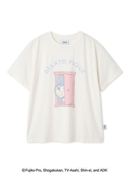 【ジェラート ピケ/gelato pique】の【ドラえもん】【レディース】ワンポイントTシャツ インテリア・キッズ・メンズ・レディースファッション・服の通販 founy(ファニー) 　ファッション　Fashion　レディースファッション　Fashion for Women　トップス・カットソー　Cut & Sew Tops　シャツ・ブラウス・オフィスカジュアル　Elegant Blouses & Button-Ups　ロングTシャツ・Tシャツ　Longline T-Shirts & Tees　キャラクター　Character, Licensed Characters　コレクション　Collection, Seasonal Line　スペシャル　Special, Limited Edition　トレンド　Trend, Trending Now　人気　Popular, Best Seller　プリント　Print, Printed Pattern　ベーシック　Basic, Essential　ロング　Long, Long-Length　ワンポイント　One Point, Statement Accent　お家時間・ステイホーム　Stay Home / At Home　OWHT[002]|ID: prp329100004633746 ipo3291000000033865593
