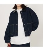 【アバハウスマヴィ/abahouse mavie】のデニム/カツラギショートカバーオール 人気、トレンドファッション・服の通販 founy(ファニー) ファッション Fashion レディースファッション Fashion for Women ショート Short, Short Length ストレッチ Stretch, Stretchy Fabric デニム Denim, Jeans Material ルーズ Loose, Oversized thumbnail インディゴ|ID: prp329100004633764 ipo3291000000033359358