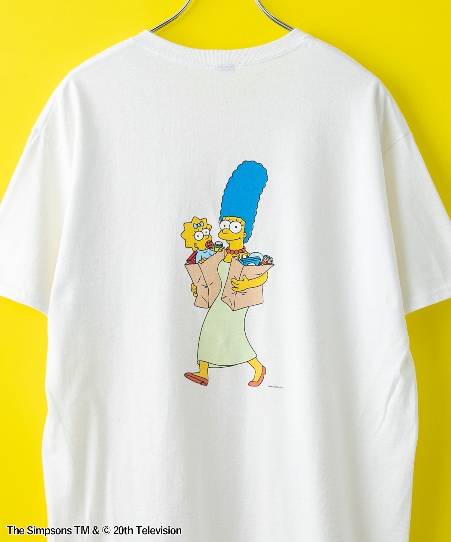 【コーエン/COEN】のTHE SIMPSONS / ROCK STANLEY(ロックスタンレー)別注プリントTシャツ インテリア・キッズ・メンズ・レディースファッション・服の通販 founy(ファニー) 　ファッション　Fashion　レディースファッション　Fashion for Women　トップス・カットソー　Cut & Sew Tops　シャツ・ブラウス・オフィスカジュアル　Elegant Blouses & Button-Ups　ロングTシャツ・Tシャツ　Longline T-Shirts & Tees　キャラクター　Character, Licensed Characters　グラフィック　Graphic, Graphic Design　スプリング　Spring, Spring Collection　人気　Popular, Best Seller　フロント　Front, Front Design　プリント　Print, Printed Pattern　別注　Limited Edition, Custom Order　リラックス　Relax, Relaxed Fit　ワーク　Workwear, Utility Style　おすすめ　Recommended / Our Picks　WHITE|ID: prp329100004633793 ipo3291000000033611107
