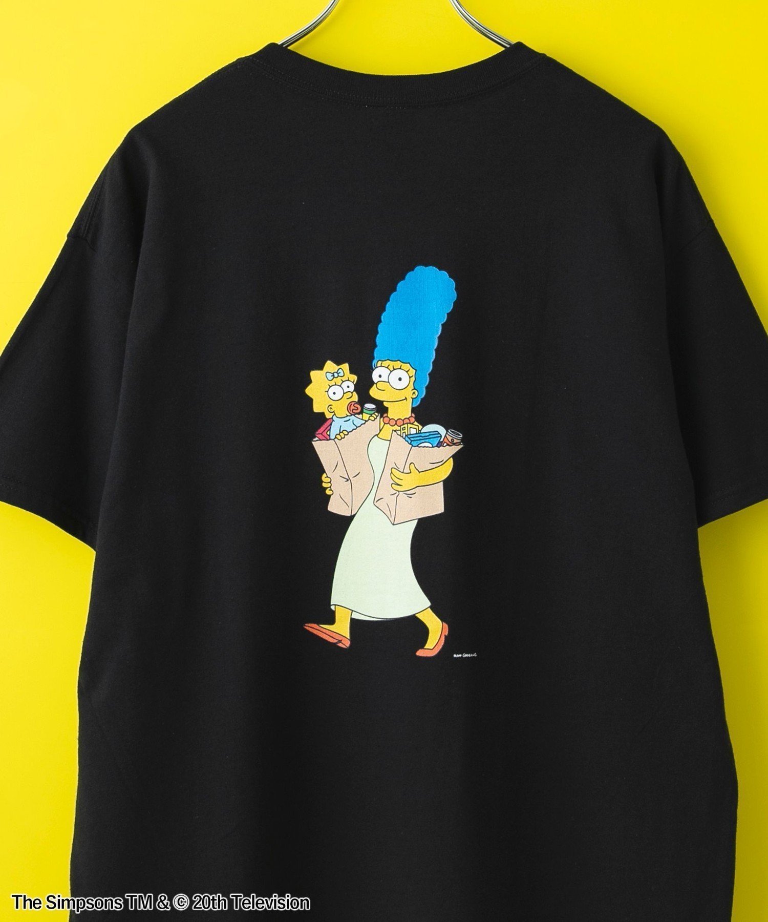 【コーエン/COEN】のTHE SIMPSONS / ROCK STANLEY(ロックスタンレー)別注プリントTシャツ インテリア・キッズ・メンズ・レディースファッション・服の通販 founy(ファニー) 　ファッション　Fashion　レディースファッション　Fashion for Women　トップス・カットソー　Cut & Sew Tops　シャツ・ブラウス・オフィスカジュアル　Elegant Blouses & Button-Ups　ロングTシャツ・Tシャツ　Longline T-Shirts & Tees　キャラクター　Character, Licensed Characters　グラフィック　Graphic, Graphic Design　スプリング　Spring, Spring Collection　人気　Popular, Best Seller　フロント　Front, Front Design　プリント　Print, Printed Pattern　別注　Limited Edition, Custom Order　リラックス　Relax, Relaxed Fit　ワーク　Workwear, Utility Style　おすすめ　Recommended / Our Picks　BLACK|ID: prp329100004633793 ipo3291000000033611109