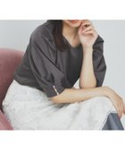 【インデックス/INDEX】の《5色展開》Vネックタックパフスリーブトップス【洗濯機洗い可/UVケア/接触冷感】 チャコールグレー|ID: prp329100004633809 ipo3291000000033544589