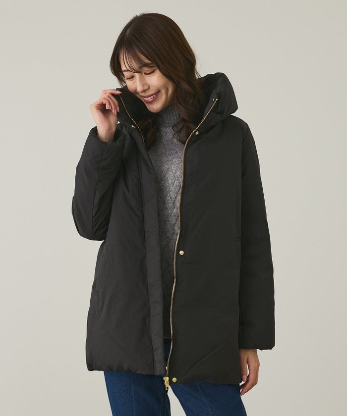 【ジャイロ/JAYRO】のナイロンマイクロタフタダウンコート インテリア・キッズ・メンズ・レディースファッション・服の通販 founy(ファニー) https://founy.com/ ファッション Fashion レディースファッション Fashion for Women アウター Coat / Outerwear Collection コート・ロングコート・ピーコート Long Coats, Peacoats & More ダウンジャケット・軽量ダウン Warm & Lightweight Down Jackets スタンド Stand Collar, Upright Stand ダウン Down, Puffer フェザー Feather, Feather Detail ポケット Pocket, Pocket Detail ミドル Middle Length, Mid Height 冬 Winter / This Winter |ID: prp329100004633843 ipo3291000000033455040