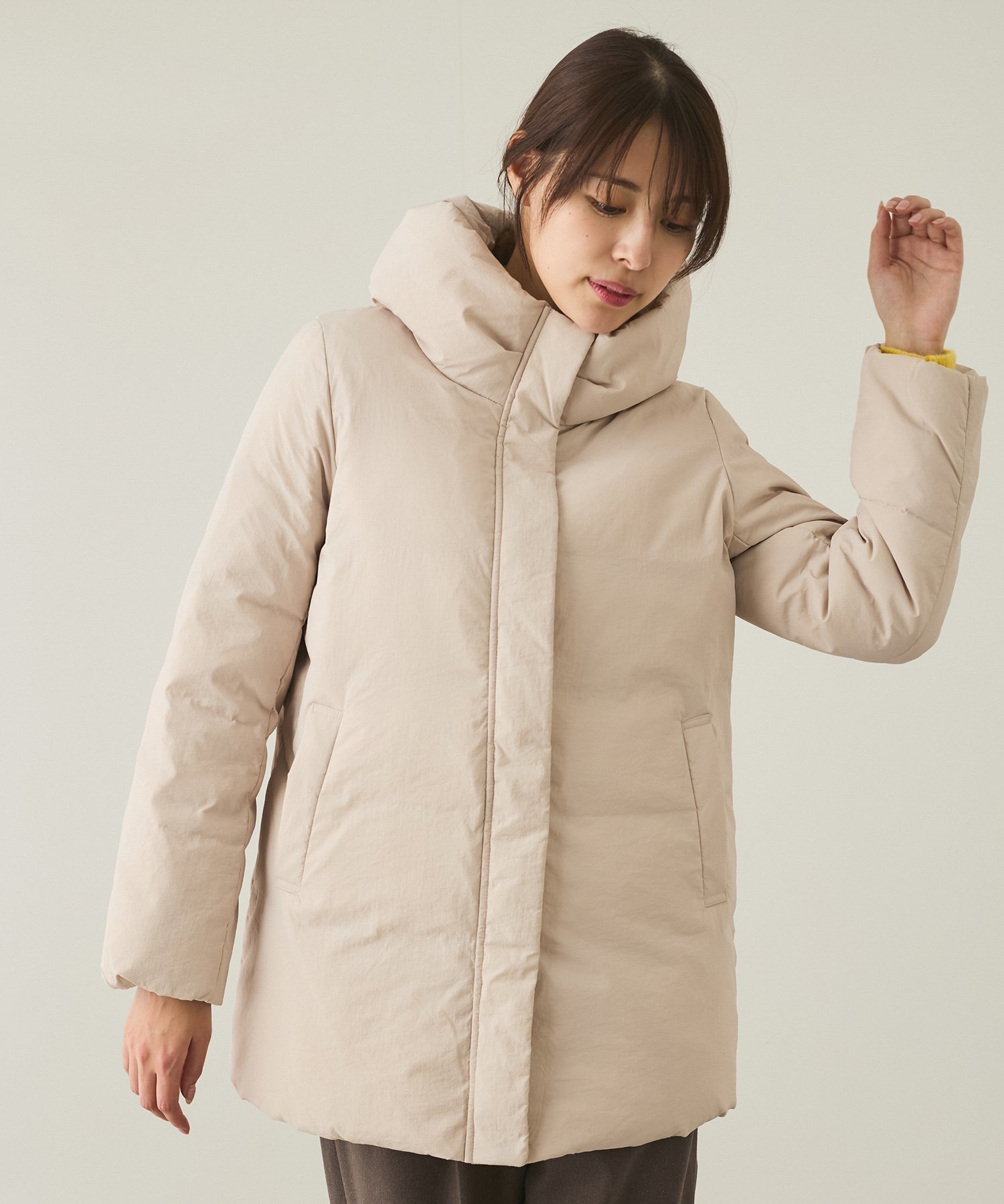 【ジャイロ/JAYRO】のナイロンマイクロタフタダウンコート インテリア・キッズ・メンズ・レディースファッション・服の通販 founy(ファニー) 　ファッション　Fashion　レディースファッション　Fashion for Women　アウター　Coat / Outerwear Collection　コート・ロングコート・ピーコート　Long Coats, Peacoats & More　ダウンジャケット・軽量ダウン　Warm & Lightweight Down Jackets　スタンド　Stand Collar, Upright Stand　ダウン　Down, Puffer　フェザー　Feather, Feather Detail　ポケット　Pocket, Pocket Detail　ミドル　Middle Length, Mid Height　冬　Winter / This Winter　グレー系(09)|ID: prp329100004633843 ipo3291000000033455044