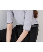 【バブ ブージュルード/Bab Bou Jeloud】のウェーブメローハーフスリーブリブカットソー 人気、トレンドファッション・服の通販 founy(ファニー) ファッション Fashion レディースファッション Fashion for Women トップス・カットソー Cut & Sew Tops カットソー・ベーシックTシャツ Cut-and-Sewn Tops / Stretch Tees & Basics インナー Innerwear カットソー Cut and Sewn Top シンプル Simple, Minimal フェミニン Feminine, Girly ボトム Bottoms, Lower Wear エレガント 上品 Elegant thumbnail L.GRAY|ID: prp329100004633902 ipo3291000000033624646