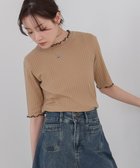【バブ ブージュルード/Bab Bou Jeloud】のウェーブメローハーフスリーブリブカットソー 人気、トレンドファッション・服の通販 founy(ファニー) ファッション Fashion レディースファッション Fashion for Women トップス・カットソー Cut & Sew Tops カットソー・ベーシックTシャツ Cut-and-Sewn Tops / Stretch Tees & Basics インナー Innerwear カットソー Cut and Sewn Top シンプル Simple, Minimal フェミニン Feminine, Girly ボトム Bottoms, Lower Wear エレガント 上品 Elegant thumbnail BEIGE|ID: prp329100004633902 ipo3291000000033624647