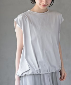 【アールピーエス/rps】の汗シミ防止加工ドロストTシャツ 人気、トレンドファッション・服の通販 founy(ファニー) ファッション Fashion レディースファッション Fashion for Women トップス・カットソー Cut & Sew Tops シャツ・ブラウス・オフィスカジュアル Elegant Blouses & Button-Ups ロングTシャツ・Tシャツ Longline T-Shirts & Tees カットソー Cut and Sewn Top シンプル Simple, Minimal スリーブ Sleeve, Long Sleeve / Short Sleeve フレンチ French, French Style 再入荷 Restock / Back in Stock |ID:prp329100004633932