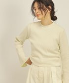 【シップス フォー ウィメン/SHIPS】の製品染め ワッフル プルオーバー オフホワイト|ID:prp329100004633933