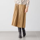 【リリアンビューティエクラ/Liliane Burty ECLAT】のシャンブレーツイル プリーツスカート 人気、トレンドファッション・服の通販 founy(ファニー) ファッション Fashion レディースファッション Fashion for Women スカート Skirts プリーツスカート / 上品フェミニンスタイル Pleated Skirts エレガント 上品 Elegant コレクション Collection, Seasonal Line シャンブレー Chambray, Denim-Like Fabric ダンガリー Dungaree, Chambray デニム Denim, Jeans Material フラット Flat, Flat Shoes プリーツ Pleats, Pleated リュクス Luxury, Elegant, High-End, Chic ロング Long, Long-Length A/W・秋冬 Autumn/Winter thumbnail キャメル|ID: prp329100004633952 ipo3291000000033420736