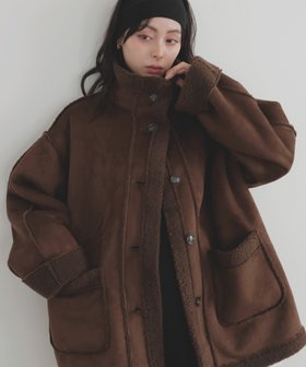 【リアン/Lian】のムートンボアミドルコート 人気、トレンドファッション・服の通販 founy(ファニー) ファッション Fashion レディースファッション Fashion for Women アウター Coat / Outerwear Collection コート・ロングコート・ピーコート Long Coats, Peacoats & More フェイクムートン Faux Shearling, Faux Mouton 冬 Winter / This Winter |ID:prp329100004634015