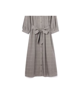 【スキャパ/SCAPA】のライトグレンチェックワンピース 人気、トレンドファッション・服の通販 founy(ファニー) ファッション Fashion レディースファッション Fashion for Women ワンピース Dresses スリーブ Sleeve, Long Sleeve / Short Sleeve ダウン Down, Puffer チェック Check, Plaid, Tartan リボン Ribbon, Bow エレガント 上品 Elegant |ID:prp329100004634121