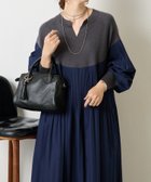 【ジェナ エスパス メルヴェイユ/Jena espace merveilleux】のニットドッキングプリーツワンピース 人気、トレンドファッション・服の通販 founy(ファニー) ファッション Fashion レディースファッション Fashion for Women ワンピース Dresses スマート Smart, Elegant スリーブ Sleeve, Long Sleeve / Short Sleeve バルーン Balloon, Balloon Silhouette プリーツ Pleats, Pleated 再入荷 Restock / Back in Stock おすすめ Recommended / Our Picks thumbnail ネイビー|ID: prp329100004634147 ipo3291000000033363807