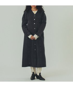 【ローズバッド/ROSE BUD】のmici/DENIM VOLUME SLEEVE DRESS 人気、トレンドファッション・服の通販 founy(ファニー) ファッション Fashion レディースファッション Fashion for Women トップス・カットソー Cut & Sew Tops ボリューム袖・フリルスリーブブラウス Voluminous & Ruffle Sleeves / Puffy Sleeve Tops ワンピース Dresses フォーマル・パーティードレス・結婚式用ドレス Elegant & Casual Dresses インディゴ Indigo Denim ヴィンテージ Vintage Style デコルテ Décolleté, Neckline デニム Denim, Jeans Material バランス Balance, Style Balance フロント Front, Front Design 羽織 Haori, Light Jacket エレガント 上品 Elegant |ID:prp329100004634155