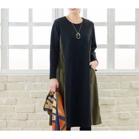 【ミゼール/MISSEL】の【洗える・3L/4Lサイズあり】タフタドッキングワンピース 人気、トレンドファッション・服の通販 founy(ファニー) ファッション Fashion レディースファッション Fashion for Women ワンピース Dresses タフタ Taffeta, Structured Fabric ポケット Pocket, Pocket Detail 人気 Popular, Best Seller 夏 Summer 洗える Machine Washable A/W・秋冬 Autumn/Winter 長袖 Long Sleeve, Full Sleeve |ID:prp329100004634179