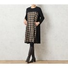 【ミゼール/MISSEL】の【WEB限定カラーあり・3L/4Lサイズあり】チェック柄Aラインワンピース 人気、トレンドファッション・服の通販 founy(ファニー) ファッション Fashion レディースファッション Fashion for Women ワンピース Dresses Aラインワンピース・フレアシルエット A-Line Dresses / Flared Silhouette Dresses チェック Check, Plaid, Tartan ポケット Pocket, Pocket Detail thumbnail ベージュ|ID: prp329100004634181 ipo3291000000033364304