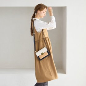 【リリアンビューティエクラ/Liliane Burty ECLAT】の【洗える・接触冷感】カシュクールジャンパードレス 人気、トレンドファッション・服の通販 founy(ファニー) ファッション Fashion レディースファッション Fashion for Women ワンピース Dresses フォーマル・パーティードレス・結婚式用ドレス Elegant & Casual Dresses ウォッシャブル Machine Washable 洗える Machine Washable 秋 Autumn ギャザー Gathered, Ruffled コレクション Collection, Seasonal Line シンプル Simple, Minimal スタイリッシュ Stylish, Fashionable ツイル Twist, Twisted Detail ドレス Dress, One-Piece ハイネック High Neck, Mock Neck ポケット Pocket, Pocket Detail リュクス Luxury, Elegant, High-End, Chic ロング Long, Long-Length 冬 Winter / This Winter 夏 Summer |ID:prp329100004634185