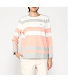 【クロコダイル/CROCODILE】の天竺 ボーダー Tシャツ 人気、トレンドファッション・服の通販 founy(ファニー) ファッション Fashion レディースファッション Fashion for Women トップス・カットソー Cut & Sew Tops シャツ・ブラウス・オフィスカジュアル Elegant Blouses & Button-Ups ロングTシャツ・Tシャツ Longline T-Shirts & Tees イエロー Yellow ボーダー Border, Stripe 春 Spring thumbnail ピンク|ID: prp329100004634219 ipo3291000000033669601