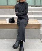 【セレクトモカ/SELECT MOCA】の【サイズ展開あり】フィンガースリーブプチハイリブワンピース 人気、トレンドファッション・服の通販 founy(ファニー) ファッション Fashion レディースファッション Fashion for Women ワンピース Dresses 洗える Machine Washable 切替 Switching, Contrast Panel シンプル Simple, Minimal スニーカー Sneakers, Trainers センター Center, Center Line ダウン Down, Puffer バランス Balance, Style Balance おすすめ Recommended / Our Picks thumbnail スミクロ-03|ID: prp329100004634237 ipo3291000000033444373