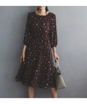 【リフレクト/Reflect】の【ウエストリボン付き】フレアプリントワンピース 人気、トレンドファッション・服の通販 founy(ファニー) ファッション Fashion レディースファッション Fashion for Women ワンピース Dresses フレア Flare, Flared プリント Print, Printed Pattern ベーシック Basic, Essential モチーフ Motif, Design Theme リボン Ribbon, Bow リーフ Leaf, Botanical Leaf レオパード Leopard, Animal Print エレガント 上品 Elegant |ID:prp329100004634265