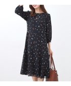 【リフレクト/Reflect】の【ウエストリボン付き】フレアプリントワンピース 人気、トレンドファッション・服の通販 founy(ファニー) ファッション Fashion レディースファッション Fashion for Women ワンピース Dresses フレア Flare, Flared プリント Print, Printed Pattern ベーシック Basic, Essential モチーフ Motif, Design Theme リボン Ribbon, Bow リーフ Leaf, Botanical Leaf レオパード Leopard, Animal Print エレガント 上品 Elegant thumbnail ネイビー|ID: prp329100004634265 ipo3291000000033427823