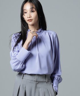 【ナノ ユニバース/nano universe】の2wayスタンドカラーギャザーブラウス 人気、トレンドファッション・服の通販 founy(ファニー) ファッション Fashion レディースファッション Fashion for Women トップス・カットソー Cut & Sew Tops シャツ・ブラウス・オフィスカジュアル Elegant Blouses & Button-Ups ウォッシャブル Machine Washable エアリー Airy Texture エレガント 上品 Elegant オケージョン Occasion Wear 春 Spring カフス Cuff Design ギャザー Gathered, Ruffled 今季 This Season, Current Season サテン Satin, Glossy Fabric シンプル Simple, Minimal スタンド Stand Collar, Upright Stand スラックス Slacks, Dress Pants セットアップ Set-Up, Coordinated Outfit デニム Denim, Jeans Material トレンド Trend, Trending Now 定番 Standard, Basic Item 人気 Popular, Best Seller フェミニン Feminine, Girly フリル Frill, Ruffle おすすめ Recommended / Our Picks セレモニー Ceremony 入学式 Entrance Ceremony 卒業式 Graduation Ceremony 結婚式 Wedding 二次会 After Party ビジネス 仕事 通勤 Business / Work / Commuting |ID:prp329100004634357