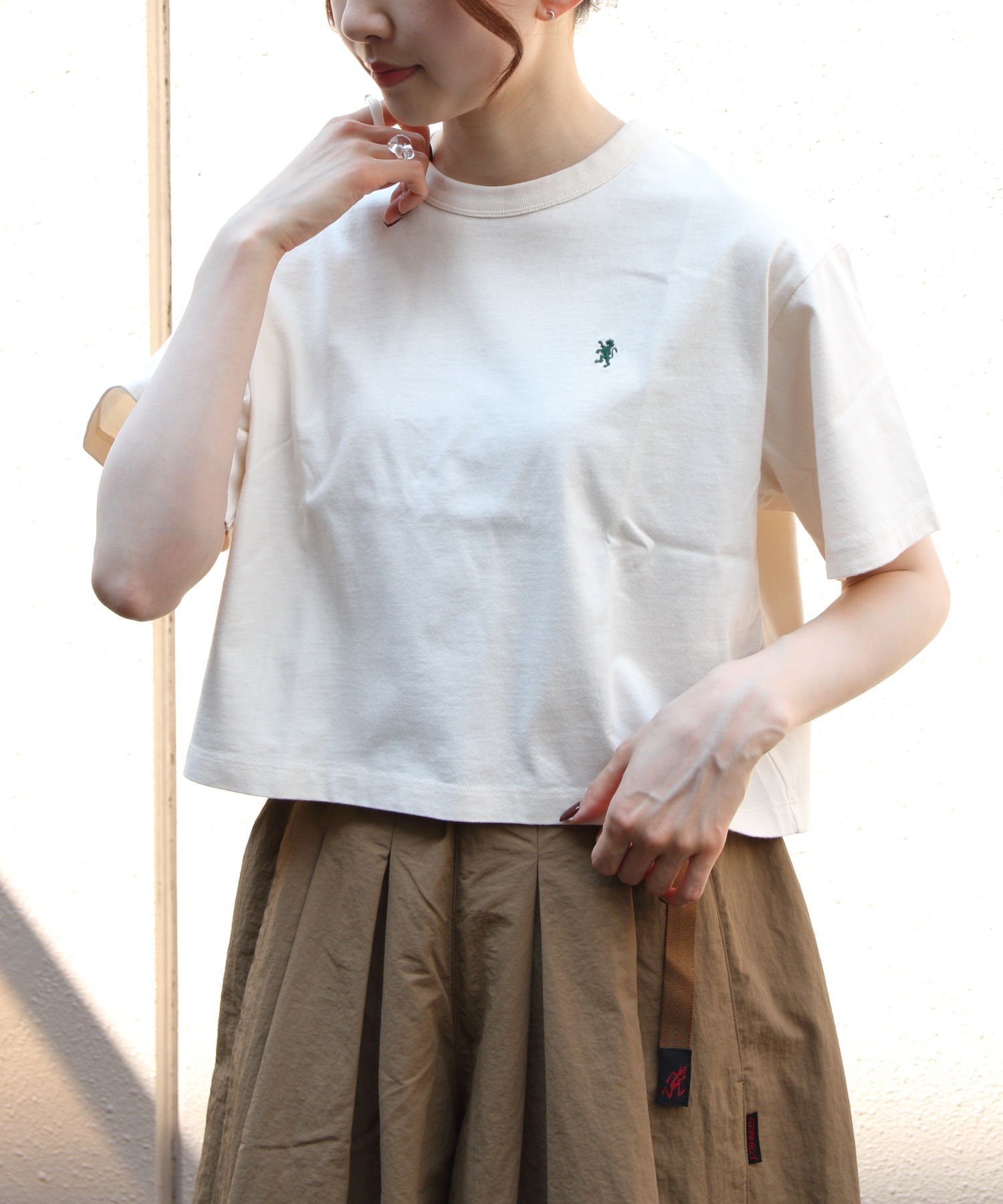 【ステップス/STEPS】のGYMPHLEX/Gymphlex/CREW NECK PULLOVER インテリア・キッズ・メンズ・レディースファッション・服の通販 founy(ファニー) 　ファッション　Fashion　レディースファッション　Fashion for Women　トップス・カットソー　Cut & Sew Tops　カジュアルプルオーバー・ニットトップス　Pullovers & Knit Tops / Casual Pullovers　ショート　Short, Short Length　シンプル　Simple, Minimal　スリーブ　Sleeve, Long Sleeve / Short Sleeve　ECRU|ID: prp329100004634442 ipo3291000000033613384