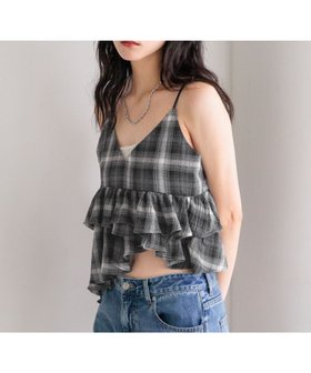 【ローリーズファーム/LOWRYS FARM】のオンブレチェックビスチェ 人気、トレンドファッション・服の通販 founy(ファニー) ファッション Fashion レディースファッション Fashion for Women トップス・カットソー Cut & Sew Tops ビスチェ Bustiers & Corset Tops / Layered Bustier Style おすすめ Recommended / Our Picks アシンメトリー Asymmetrical Style グラデーション Gradient, Ombre サマー Summer, Summer Style シンプル Simple, Minimal チェック Check, Plaid, Tartan トレンド Trend, Trending Now ビスチェ Bustier, Corset Top フリル Frill, Ruffle ヘムライン Hemline, Bottom Cut 夏 Summer 秋 Autumn |ID:prp329100004634472