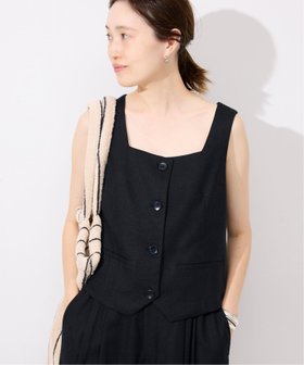 【スローブ イエナ/SLOBE IENA】 リネン混スクエアジレ人気、トレンドファッション・服の通販 founy(ファニー) ファッション Fashion レディースファッション Fashion for Women アウター Coat / Outerwear Collection トップス・カットソー Cut & Sew Tops ベスト&ジレ / 重ね着スタイル Vests & Gilets 2025年 2025 2025春夏・S/S Spring/Summer 2025 SS25 おすすめ Recommended / Our Picks インナー Innerwear カットソー Cut and Sewn Top コンパクト Compact, Small Size スクエア Square, Square Shape セットアップ Set-Up, Coordinated Outfit トレンド Trend, Trending Now バランス Balance, Style Balance リネン Linen, Linen Fabric ワイド Wide, Wide Fit 夏 Summer |ID:prp329100004634498