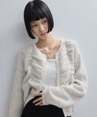 【アダム エ ロペ/ADAM ET ROPE'】の【WEB限定】ダブルモヘアシャーリングカーディガン ライトグレー(08)|ID: prp329100004634558 ipo3291000000034833868