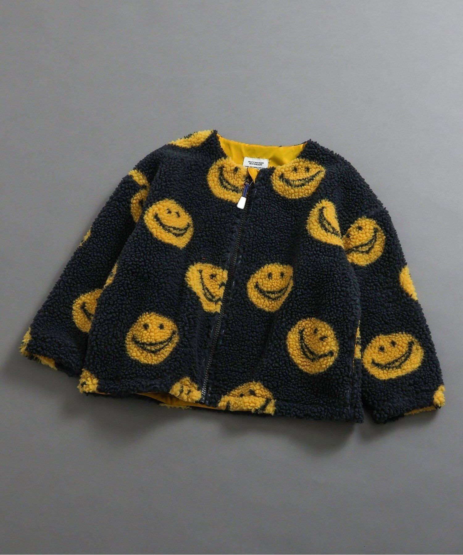 【エフオー オンラインストア/F.O.Online Store / KIDS】のジャガードボアジャケット インテリア・キッズ・メンズ・レディースファッション・服の通販 founy(ファニー) 　ファッション　Fashion　キッズファッション　Fashion for Kids　アウター　Coat Outerwear /Kids　おすすめ　Recommended / Our Picks　ジャケット　Jacket, Outerwear　タートルネック　Turtleneck, High Neck　チェック　Check, Plaid, Tartan　ボーダー　Border, Stripe　マフラー　Scarf, Muffler　ワンポイント　One Point, Statement Accent　冬　Winter / This Winter　ブラック|ID: prp329100004634605 ipo3291000000034123624